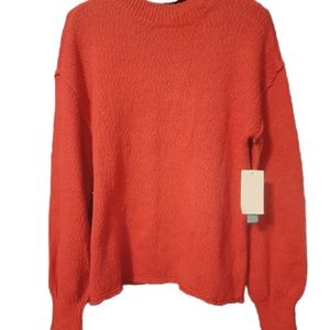NWT Nordstrom Rack Abound size small red sweater drop shoulder balloon sleeve